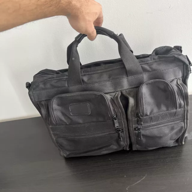 Tumi Alpha Organizer Laptop Briefcase Ballistic Nylon Safecase 26051D4