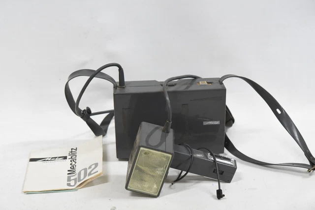 Metz Mecablitz 502 Flash Gun & Pack - SOLD AS IS UNTESTED