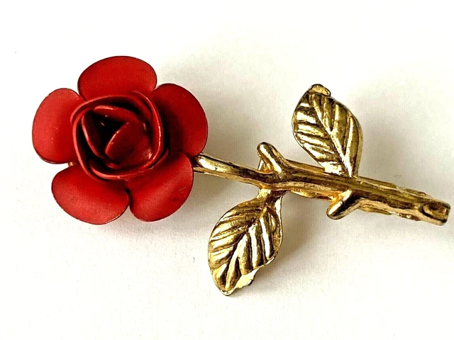 Jolie Broche Vintage Des Années 50-60 - Occasion, Bijou Ancien, Parfait Pour Les Collectionneurs