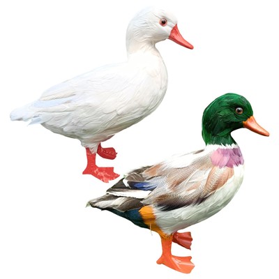 Adora Adorable Canard Jardin Statue Pelle Forme Décorations Drôle Créatif Animaux 