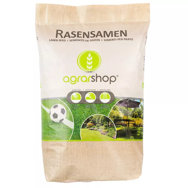 Agrarshop Rasensamen Rasen Universal 10 kg Grassamen Spielrasen Sportrasen