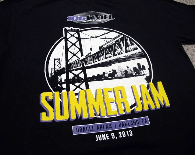 VTG 106 KMEL Summer Jam 2013 black concert t-shirt men's L kendrick lamar j cole