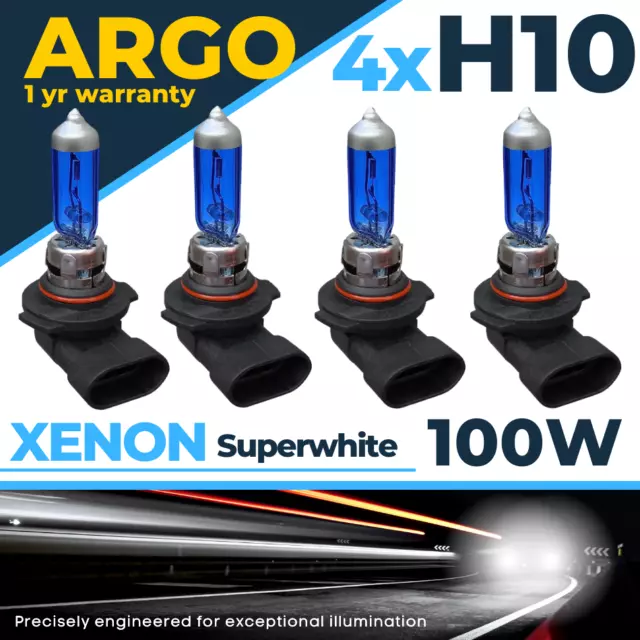 4x H10 Bombillas para Faros Xenon 8500k 710 Luz Antiniebla Super Blanco 12v