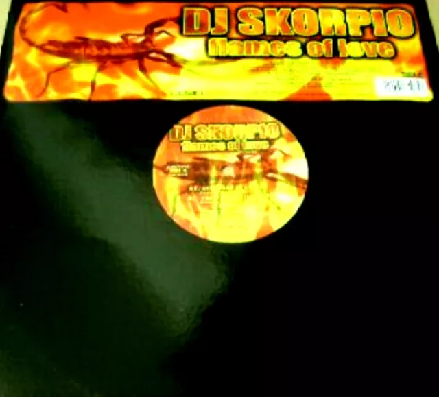 12" - Dj Skorpio - Flames Of Love (Italo) Italy Edit.2003,Mint Store Stock,Nuevo