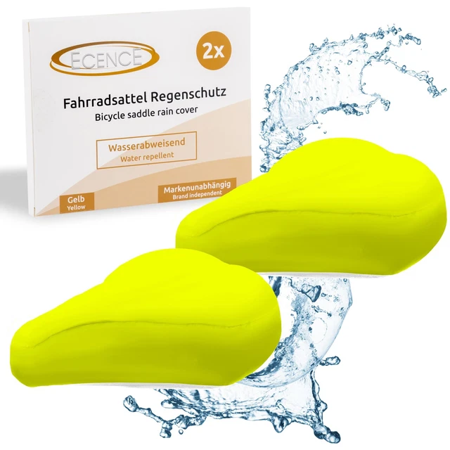2x housse selle de vélo imperméable couvre selle bicyclette protection Jaune