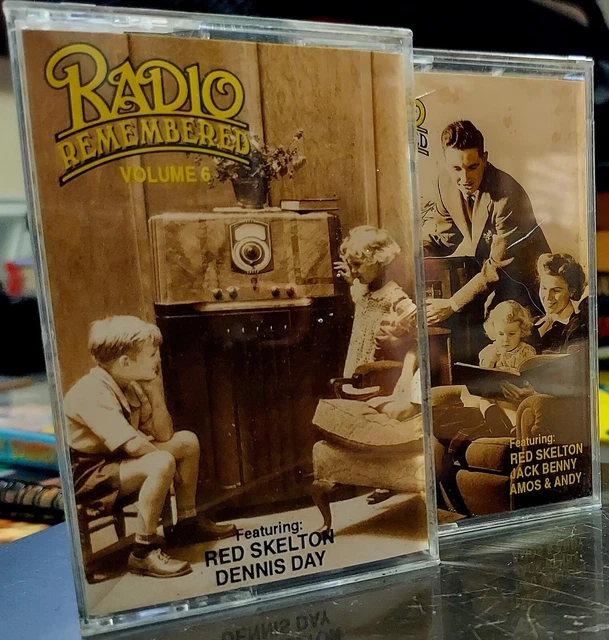 Radio Remembered 2 cassette lot Red Skelton Amos & Andy Classic Comedy Tapes