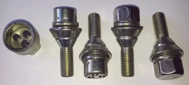 16 X Alloy Wheel Bolts – Ford Escort Mk3/4 & Fiesta Mk2/3 – 17mm Hex Lug Nuts (H40)