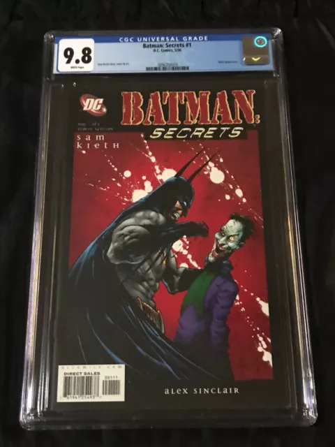 DC 2006 Batman: Secrets #1 CGC 9.8 NM/MT w/ White Pages Sam Keith Joker Cover!