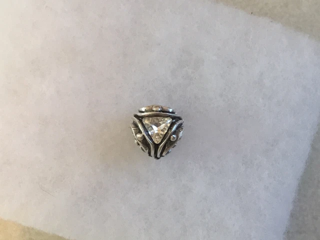 TROLLBEADS Crystal Triangles Sterling Silver Bead for Fantasy Necklace