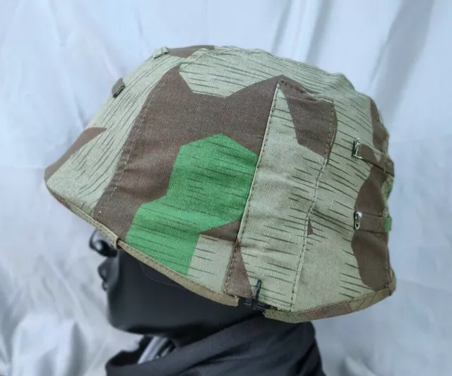 WWII GERMAN HEER ARMY SPLINTER Reversible M35 HELMET COVER CAP , NO HELMET