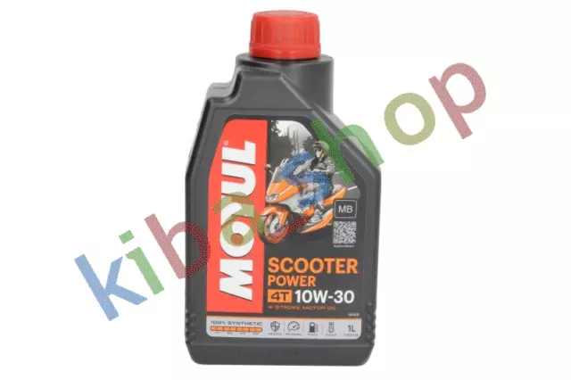 Pl Olej Silnikowy 4T 4T Motul Scooter Power Sae 10W30 1L Sn Jaso Fits Mb