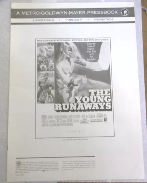The Young Runaways Pressbook - 1968 Movie