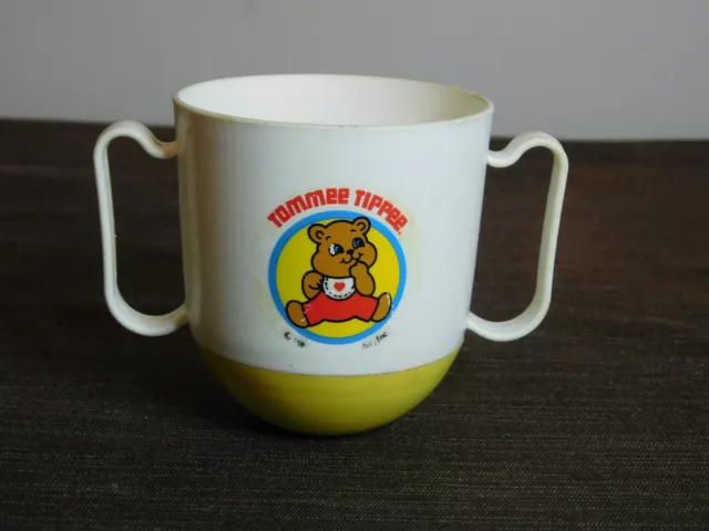 Vintage Tommee Tippee Roly Sippy Cup 1980s Playskool Two Handles