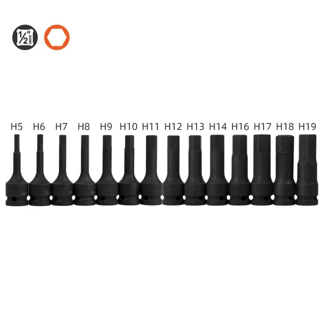 Adaptador de casquillos fábrica 80 mm aire comprimido atornillador de impacto negro broca eléctrica