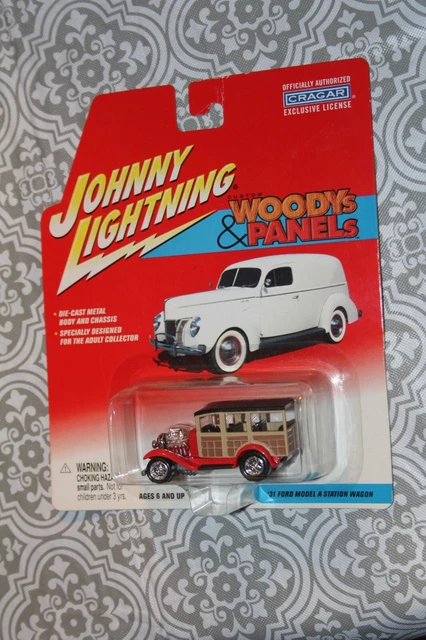 Johnny Lightning Woodys & Panels 31 Ford Model A Station Wagon Hot Rod, New Johnny Lightning Woodys & Panels 31 Ford Model A Station Wagon Hot Rod, New