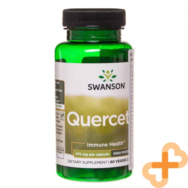 Swanson 475mg Quercetina Suplemento para Salud Inmune Sistema Apoyo 60 Cápsulas