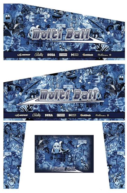 Stickers Multiball Modèle 2 Pour Flipper Pincab – Fabrication Française