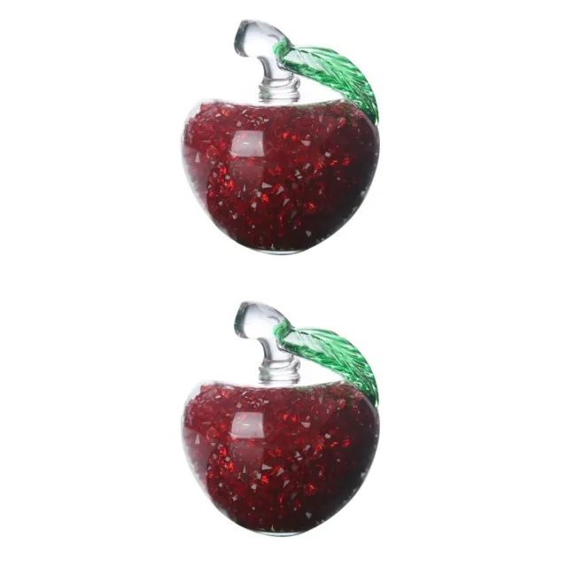 2 piezas Dispensadores Selladores de Vino Decantador Decantador de Apple Vidrio Rojo