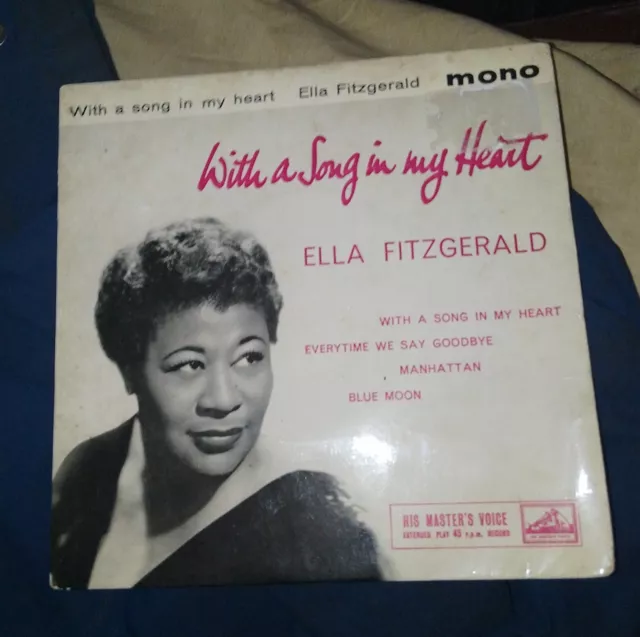 Ella Fitzgerald – With A Song In My Heart – 7" EP – HMV – 1959 – 7EG 8503