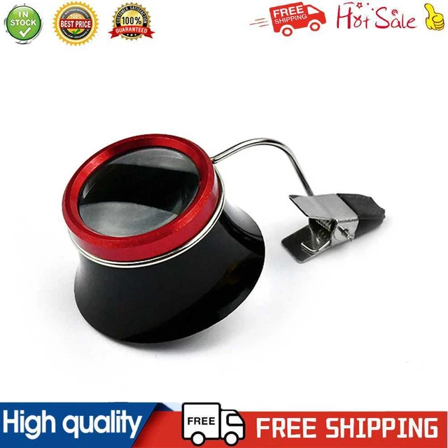 Watchmakers 10x Clip-On Eyeglass Watch Jewelry Repairing Clear Magnifier Glass