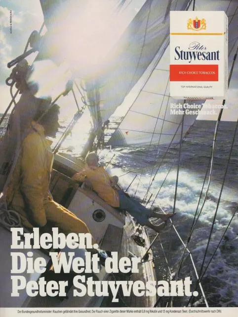 Peter Stuyvesant Zigaretten - Reklame Werbeanzeige Original-Werbung 1984 (1)