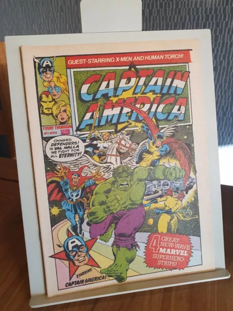 Captain America No.#7🔥EARLY ISSUE Weekly Marvel Comics UK 1981 High Grade VF+