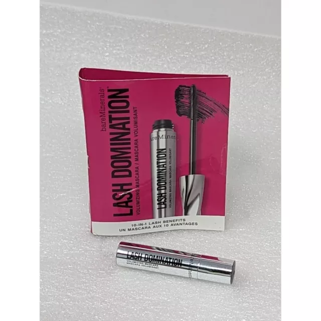 BareMinerals Lash Domination Volumizing Mascara Intense Black .05 oz Travel Size