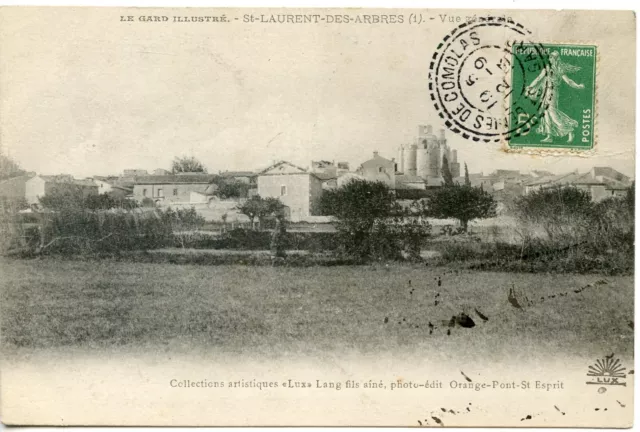 Carte Postale Le Gard / Saint Laurent Des Arbres Vue Generale