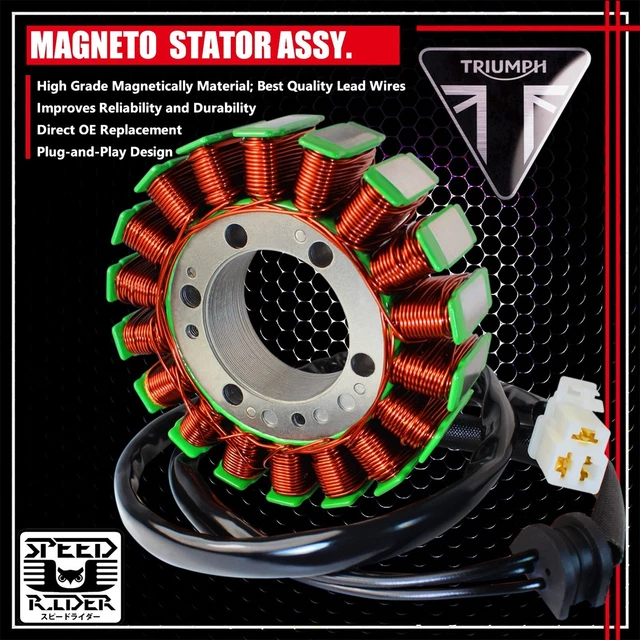 Speed Triple/Tiger/Sprint 955 Lead Wire Alternator Coil Generator Oe Stator Assy