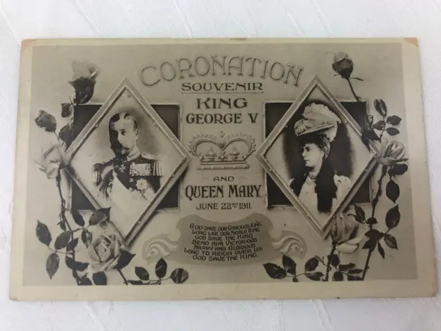 Vintage Postcard -King George V & Queen Mary Coronation 1911  - Royal Family