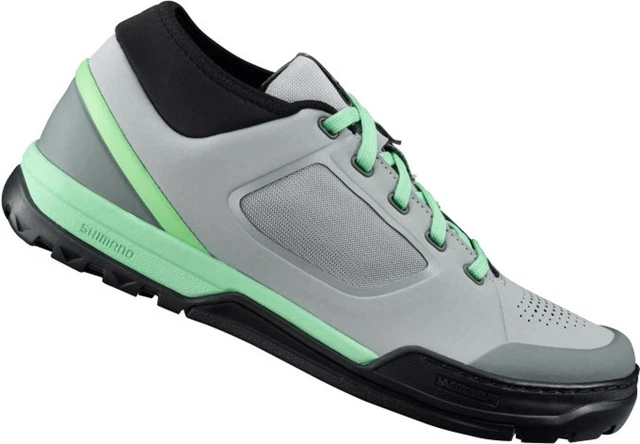 Shimano GR7 SH-GR7W Mountain Size 40 Gravel Flat Pedal Bicycle Shoes Grey Mint