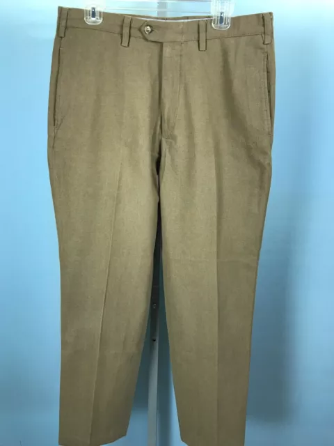 Pantalon kaki Biella en coton - Made in Italy