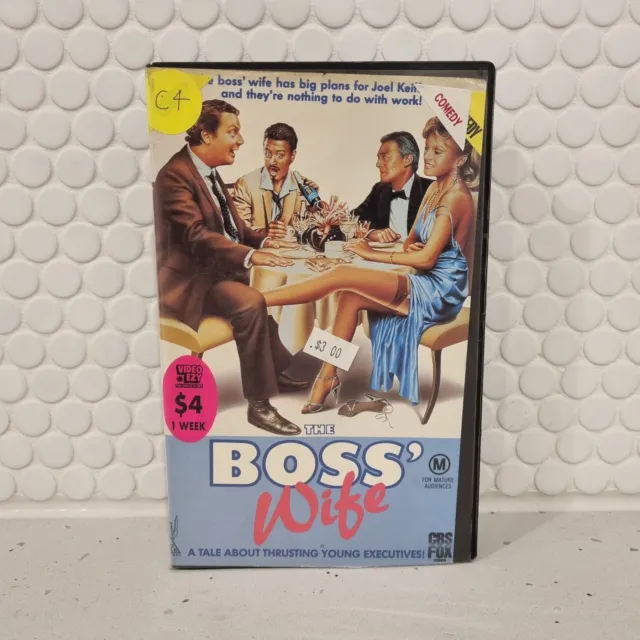 The Boss' Wife VHS Video Tape CBS Ex Rental Clamshell Movie Video Ezy