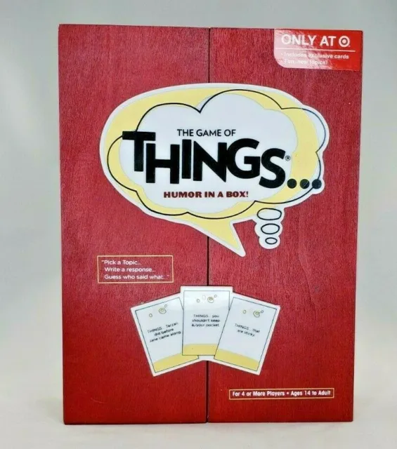 Family Game Humor The Game of Things Game Improvisation Wooden Box 2016