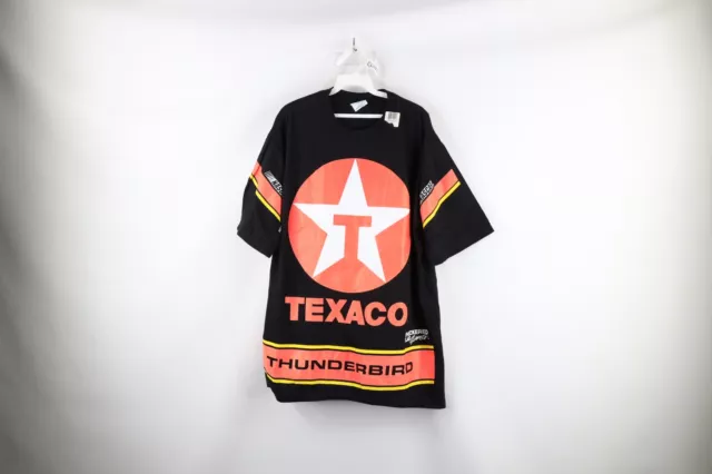 Deadstock Vintage 90s NASCAR Mens XL All Over Print Texaco Thunderbird T-Shirt