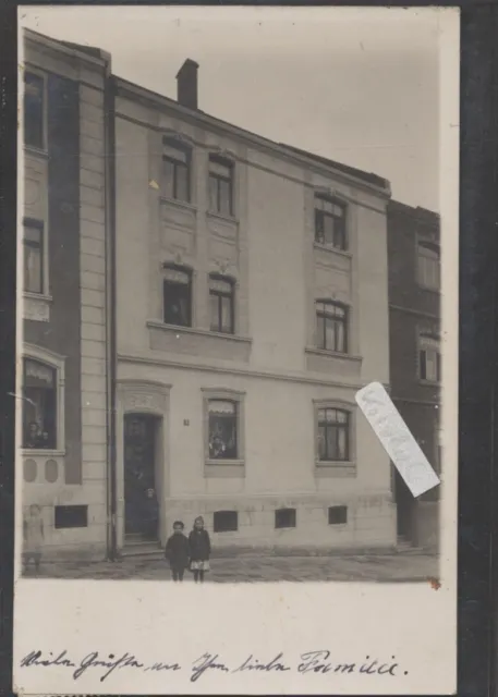 Haus Fassade Straße alte Fotokarte geschrieben Fulda ,  gest Fulda 1912