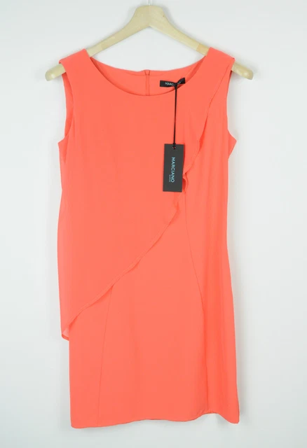 Guess By Marciano Abito Donna Eu 44 senza Maniche Corallo Aderente