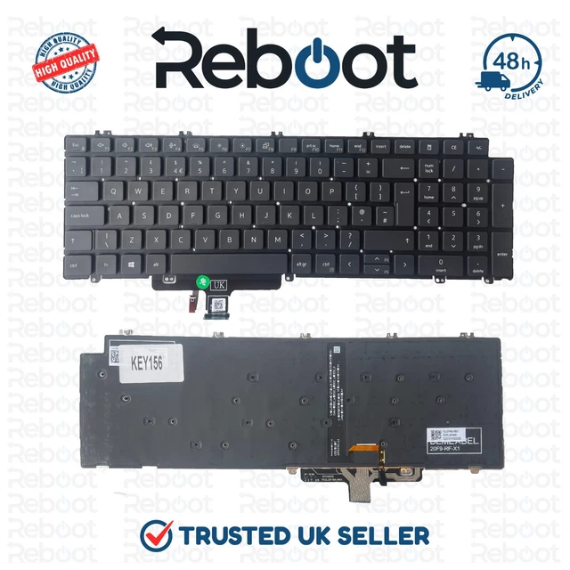 Dell RHGTP Precision 3560/3561/3570/3571/3580/3581 US ENGLISH Backlit