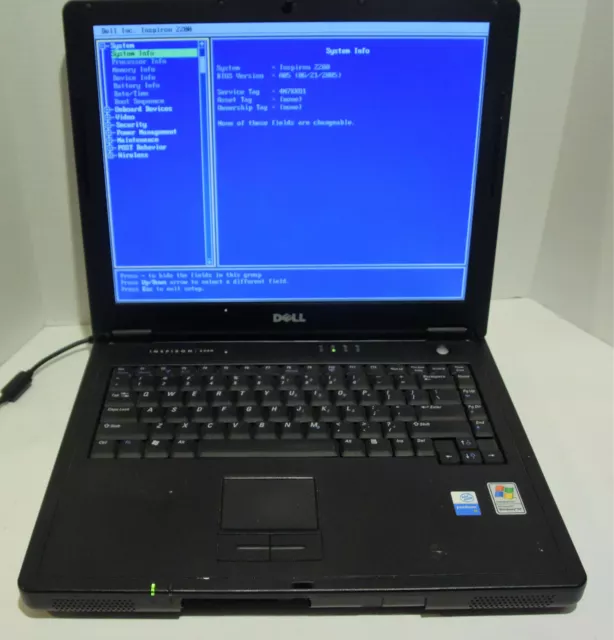 Dell Inspiron 2200 14.1'' Notebook (Intel Pentium M 1.70GHz 256MB NO HDD) Dell Inspiron 2200 14.1'' Notebook (Intel Pentium M 1.70GHz 256MB NO HDD)