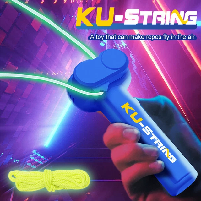 Lanceur à Corde Luminescent - Jouet Glow In The Dark Pour Enfants, Chats, Chiens - Anti-stress Et Jeu D'extérieur - Rose