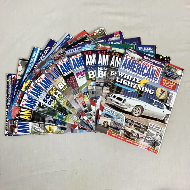 Classic American Cars Magazine - Bundle of 12 Issues Complete Year From 2022
