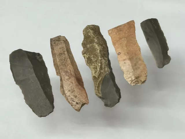 Nice Lot Of Hopewell Laminar Flake Knife Blades Found In Posey County Indiana