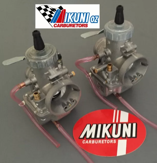 Yamaha XS650 34mm VM34 Mikuni Round Slide Carburetors with Aussie Jetting