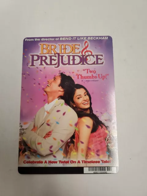 Bride & Prejudice BLOCKBUSTER SHELF DISPLAY DVD BACKER CARD ONLY 5.5"X8"