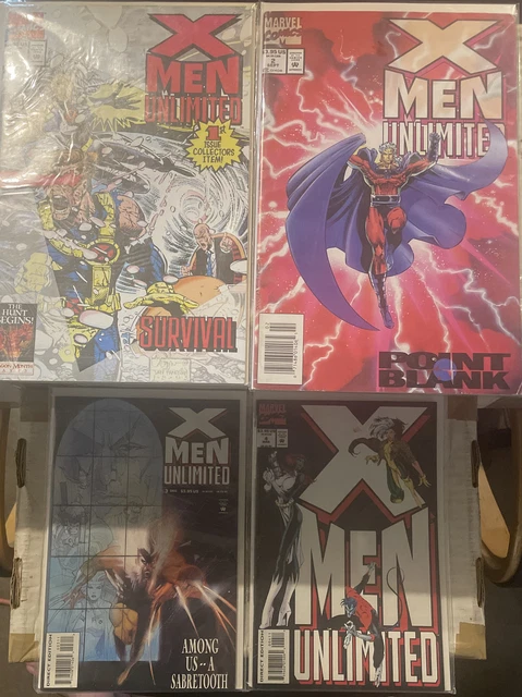 X-Men Unlimited #1-4 ~ Vol 1 Vf-Nm 1993 Marvel Comics ~ Scott Lobdell & Bachalo