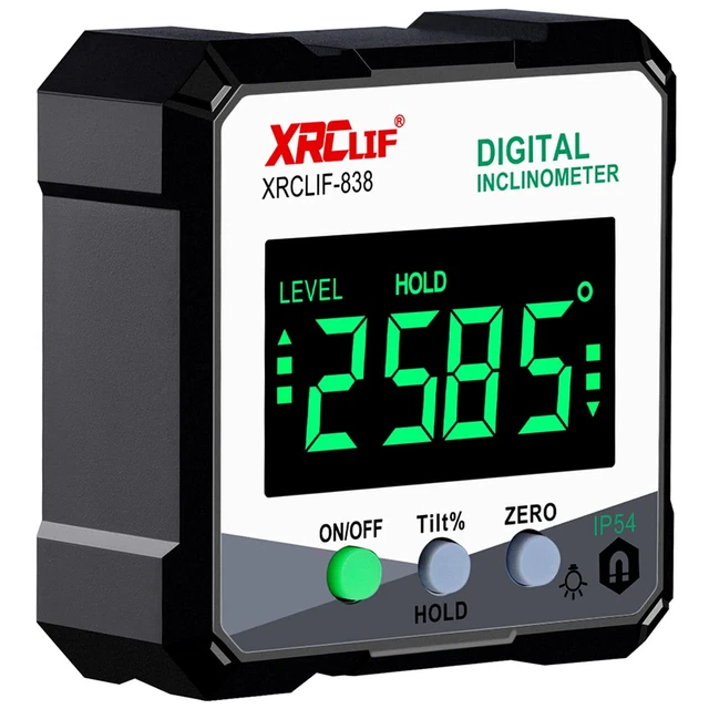 Digital Angle Gauge Meter Magnetic Base Level Box Angle Finder