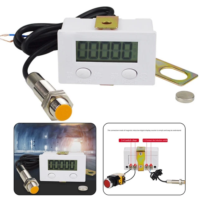 Convenient Magnetic Induction Digital Display Counter for All Machinery