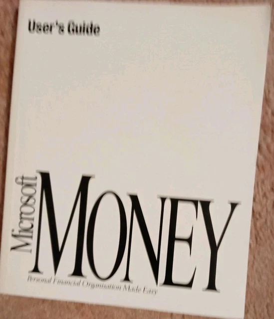 MICROSOFT MONEY WINDOWS Version 3 0 Vintage User's Guide Manual Vintage ...
