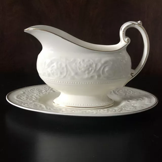 Wedgwood Patrician Gravy Boat And Saucer