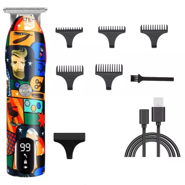 Barber Hair Clipper Rechargeable Graffiti Electric  Cutting Machine2280